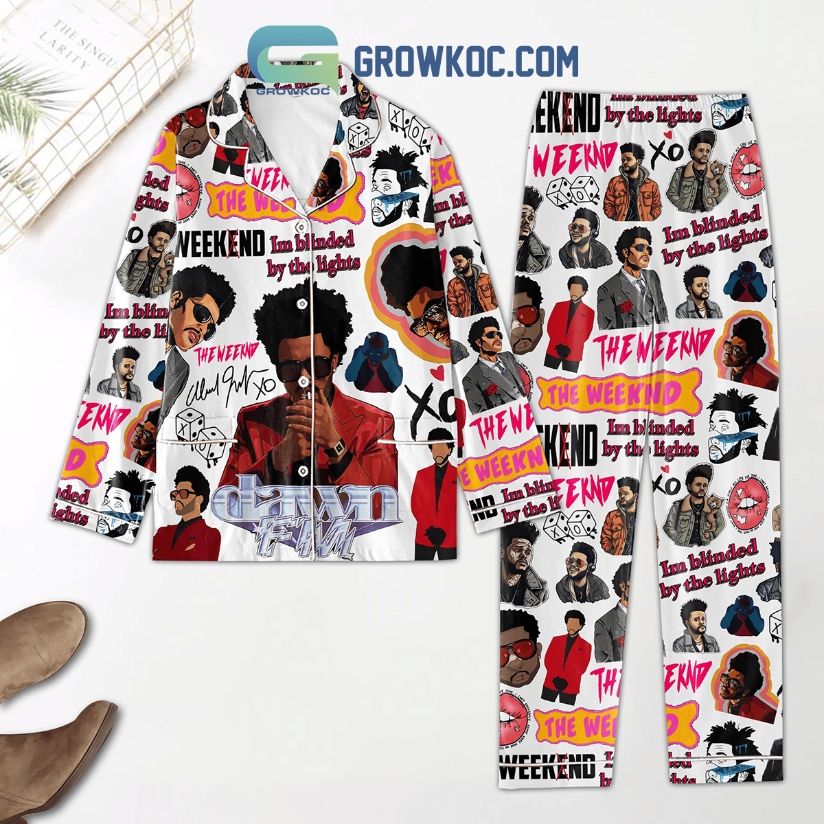 The Weeknd Blinded By The Lights Polyester Pajama Set