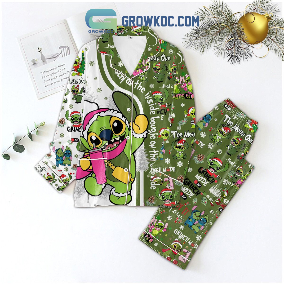 Stitch On The Inside Bougie On The Outside Pajama Set