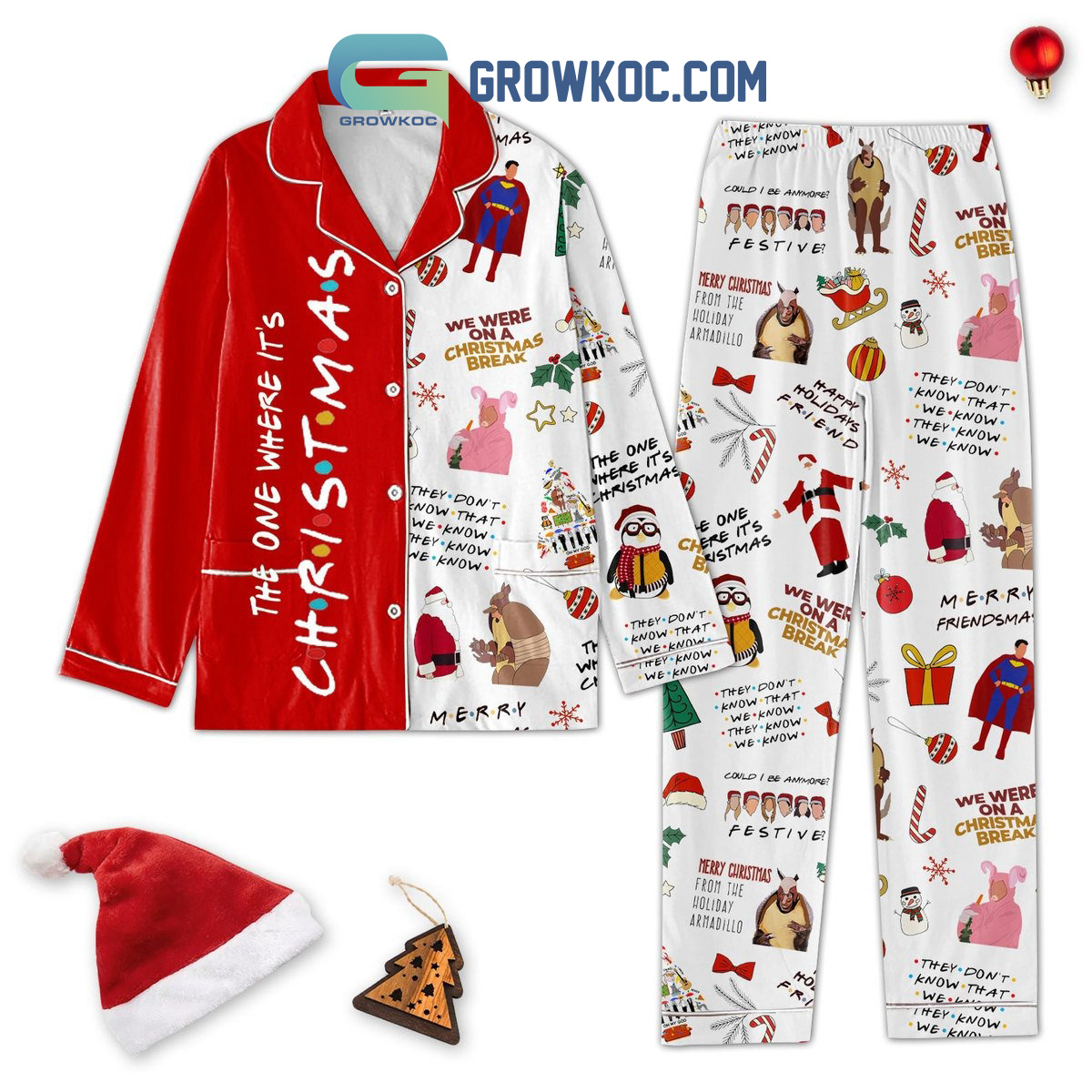 The One Where It?S Happy Holidays Friends Pajama Set