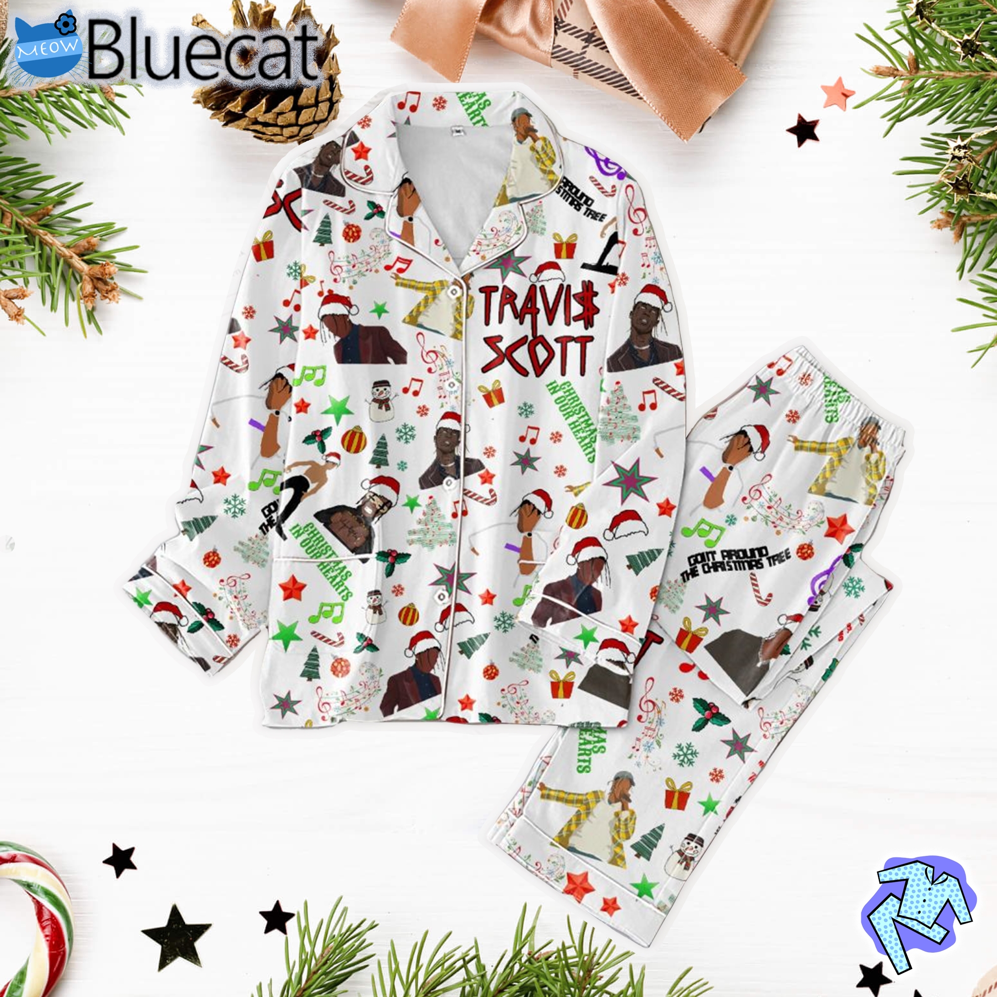 Travis Scott In Our Hearts Pajama Set