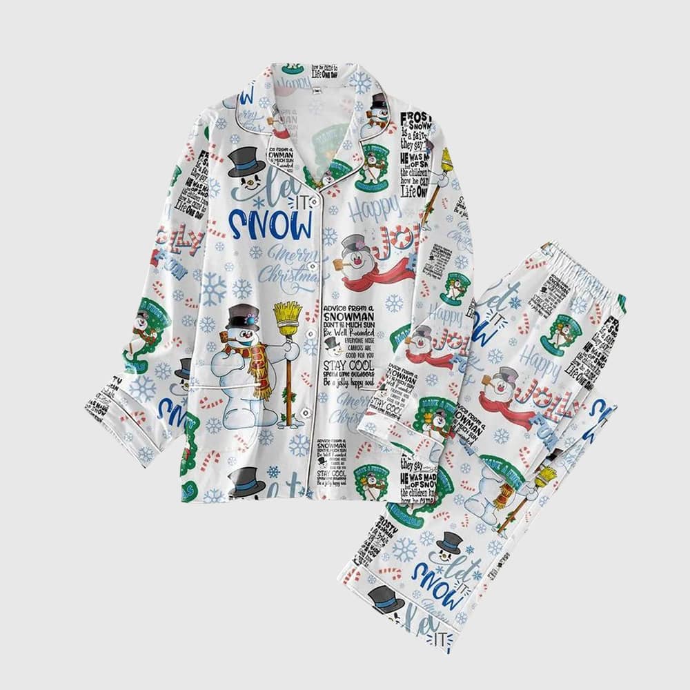 Frosty The Snowman Let It Snow Merry Pajama Set