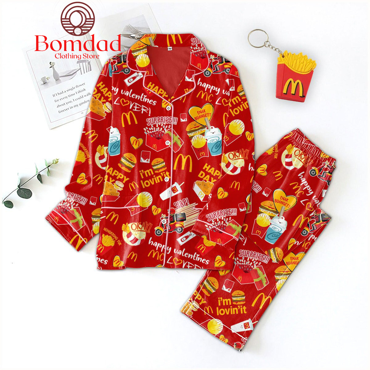 Mcdonald?S Happy Valentines Pajama Set