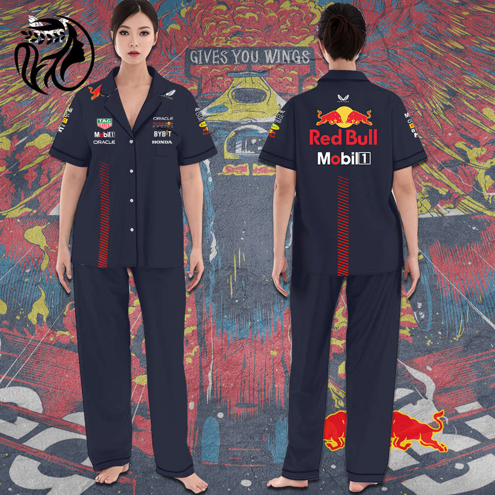 Red Bull Racing F1 3D Short Sleeve Trousers Pajama Set