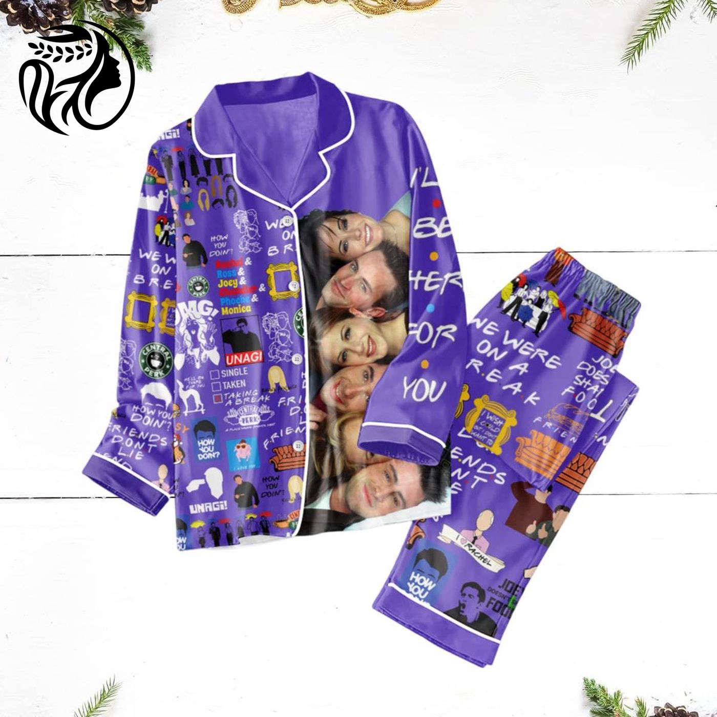 Friends Tv Show Pajama Set Chandler Bing & Series Set & Movie Women Pjs