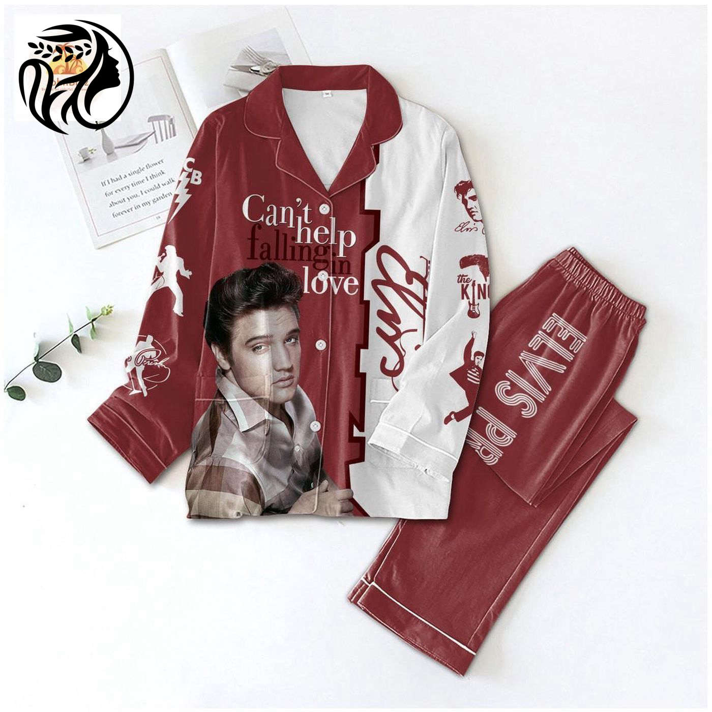 Rock And Roll Elvis Presley Lover Pajama Set Stylish Women S Set For Rock Music Fans
