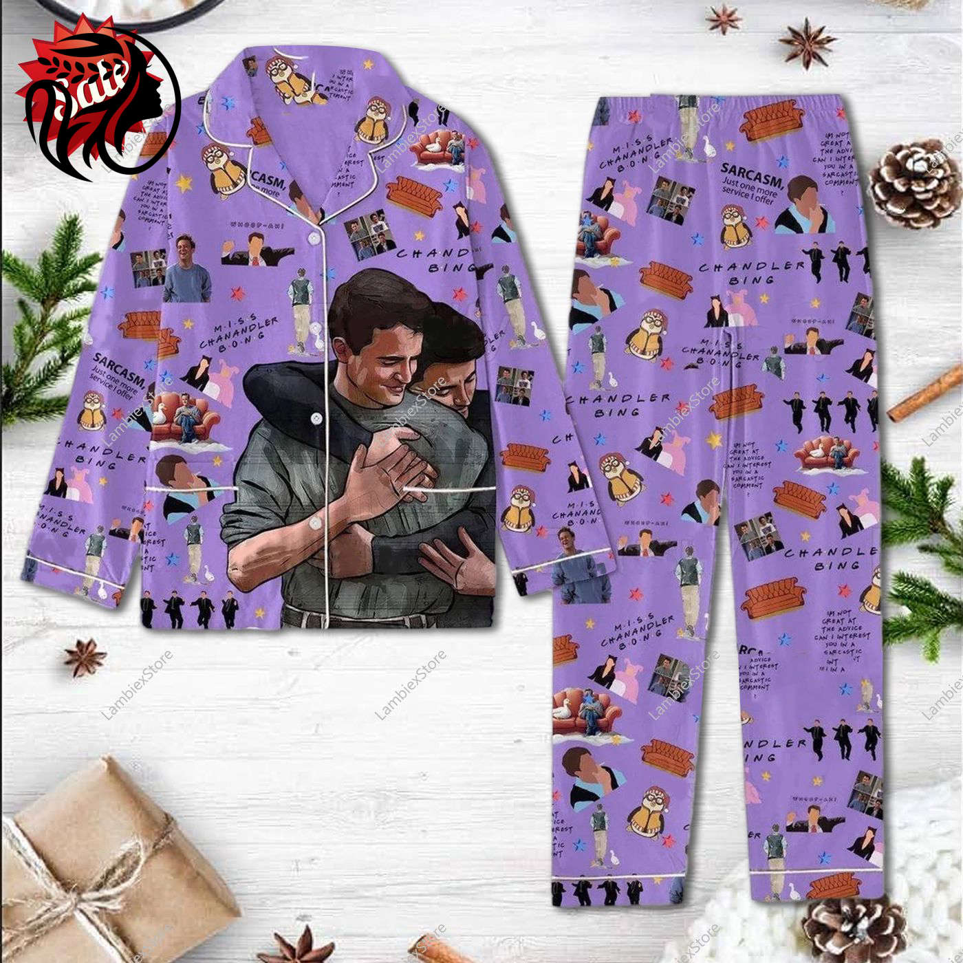 Cozy Friends Movie Pajama Set