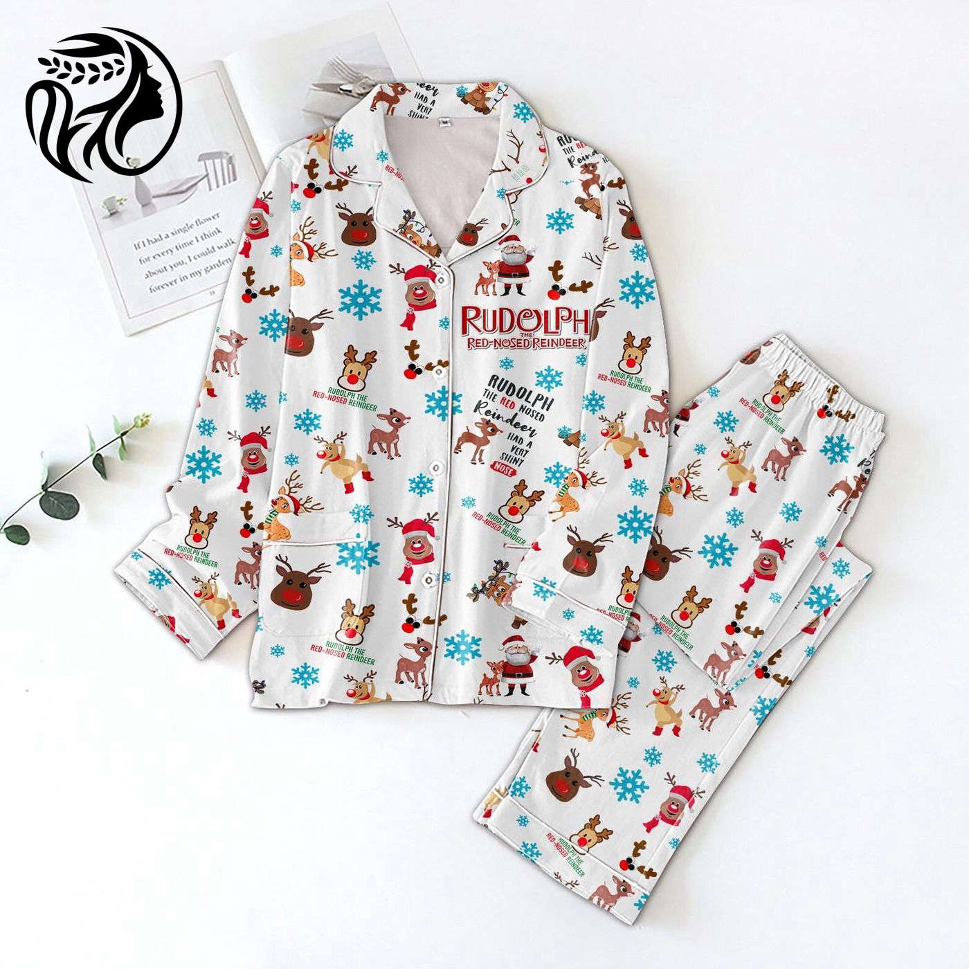 Rudolph Red Nosed Pajama Set