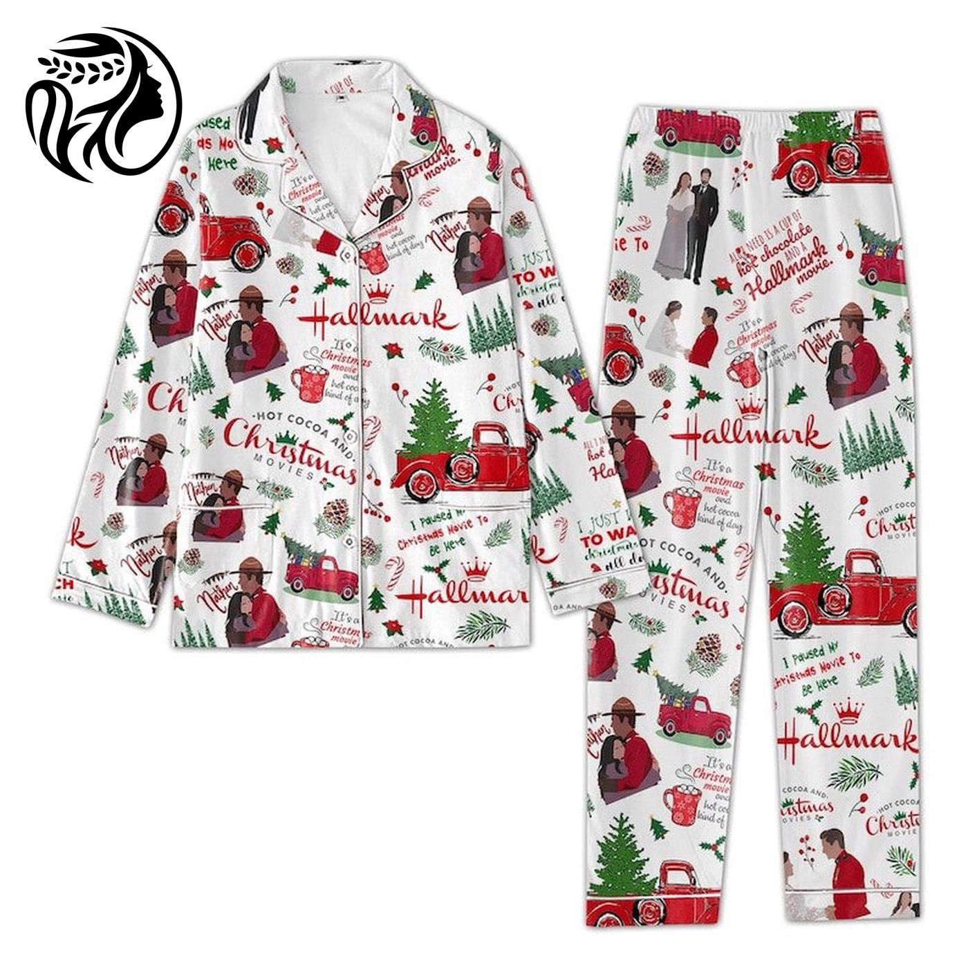 Cozy Hallmark Movies Pajama Set