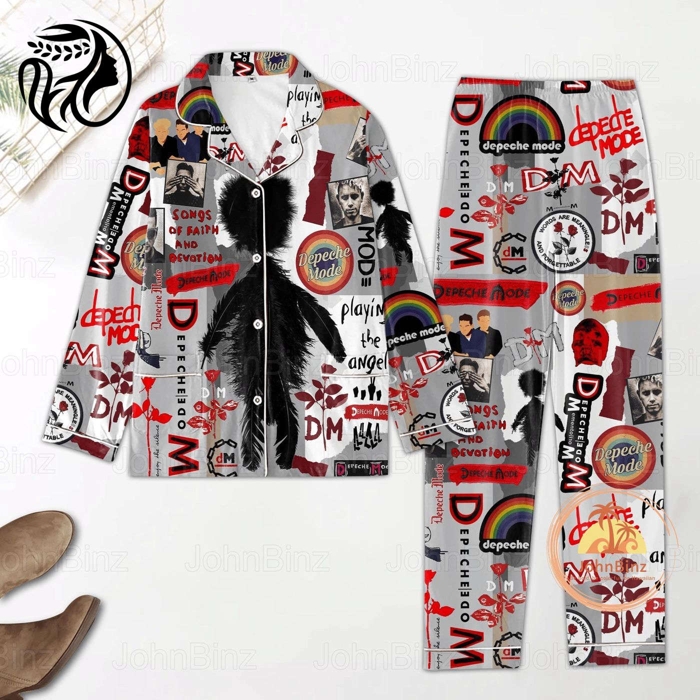 Rock The Night With Dm Tour Pajama Set Depeche Mode Pajama Set & Pants Perfect For 80S Music Lovers & Depeche Mode Merch Fans