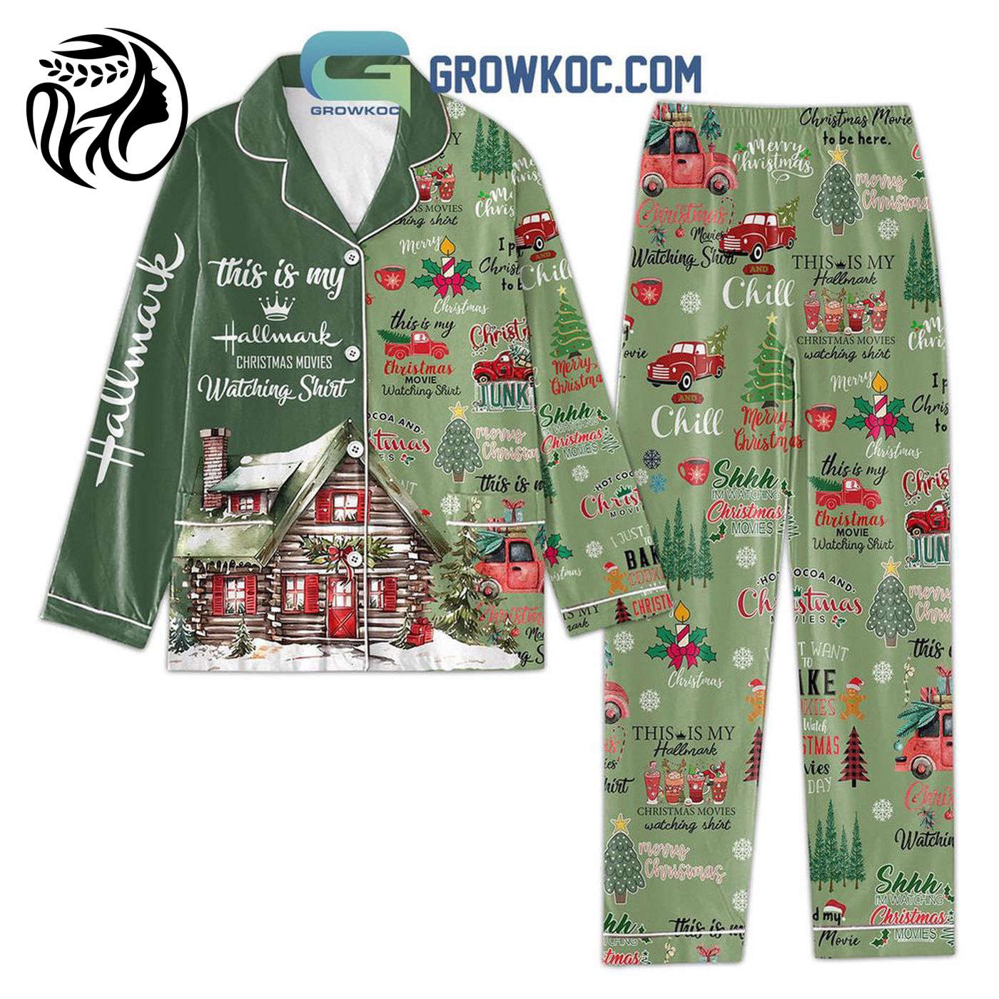 Feel The Holiday Spirit With Hallmark Merry Xmas Pajama Set
