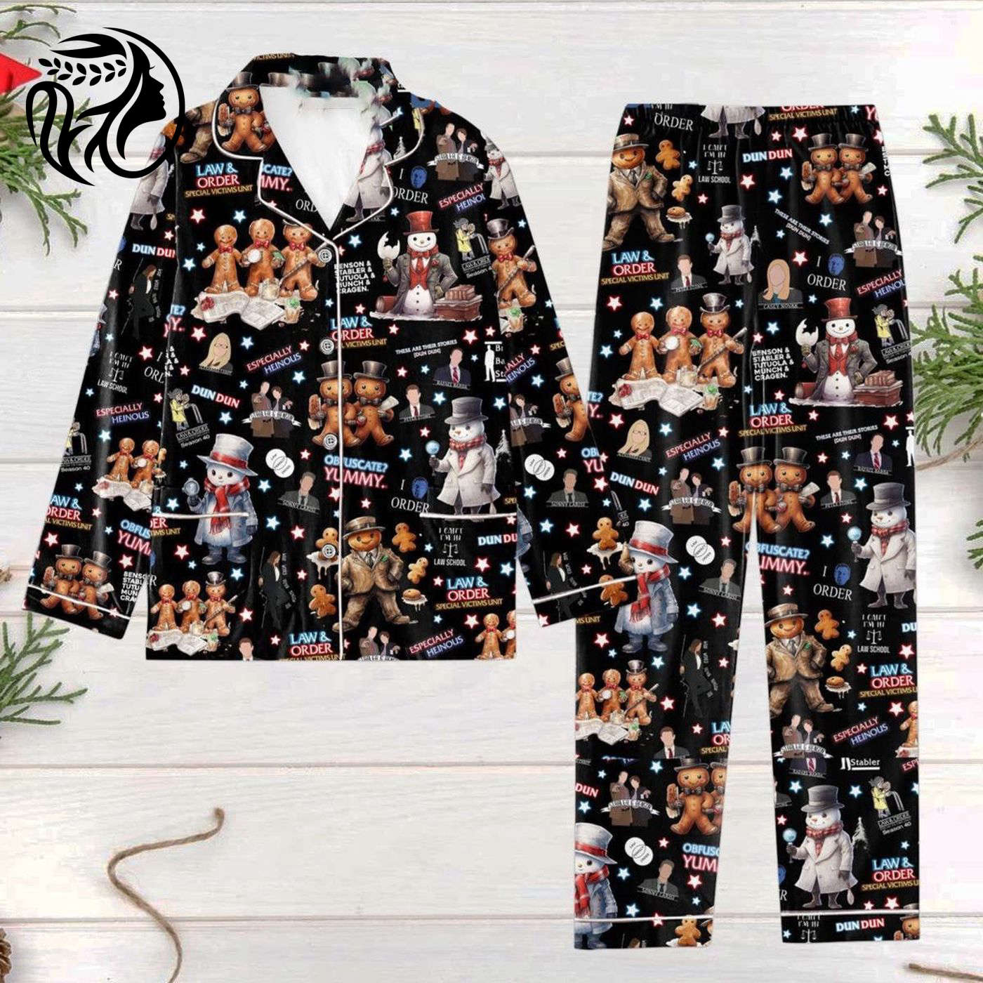 Law And Order Pajamas Set & Tshirt