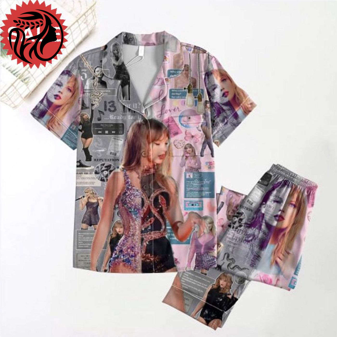 Taylor Portrait & Eras Tour Pajama Set Set Perfect Taylor Fan Merch