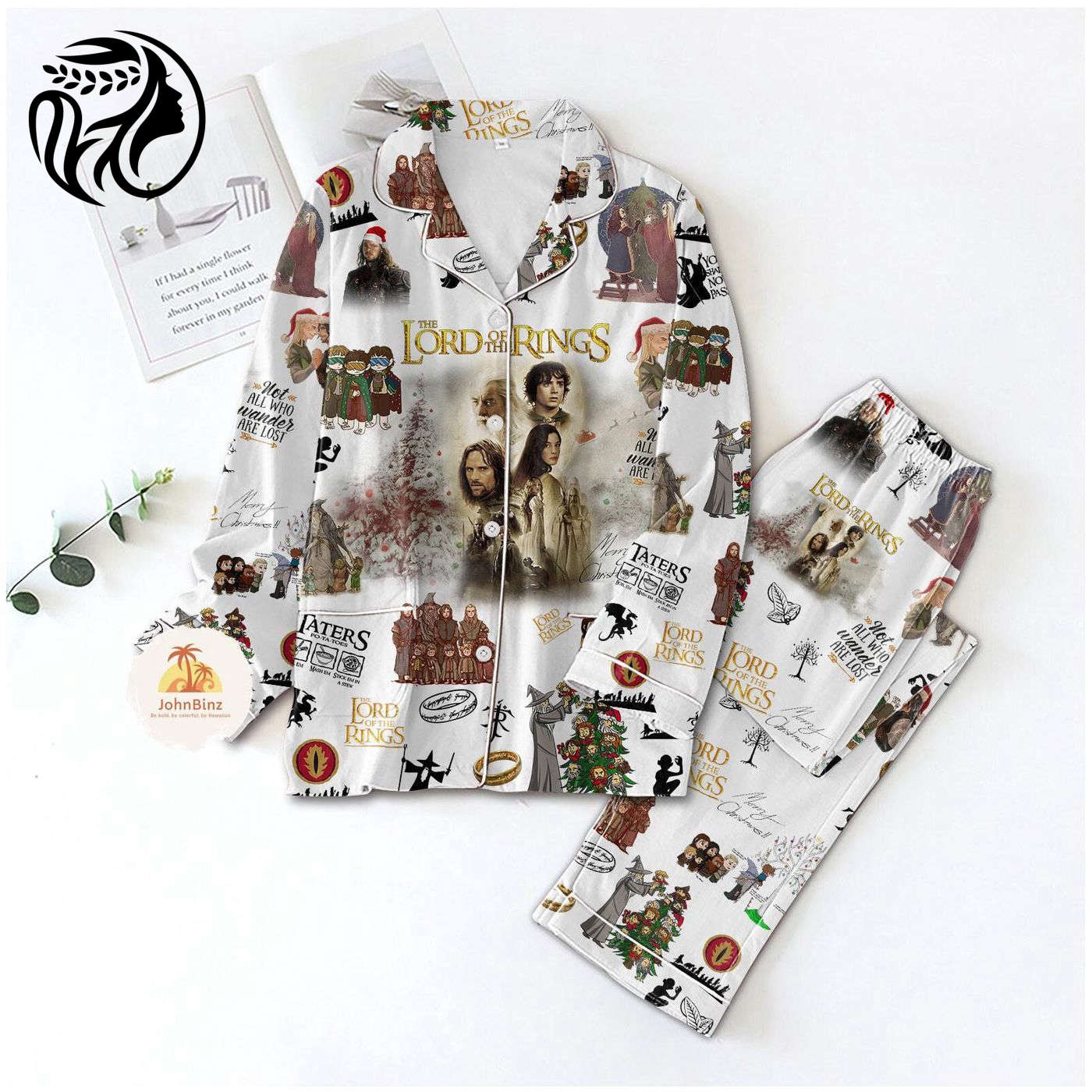 The Lord Of The Rings Pajama Set Set Frodo Baggins Movie Pajamas
