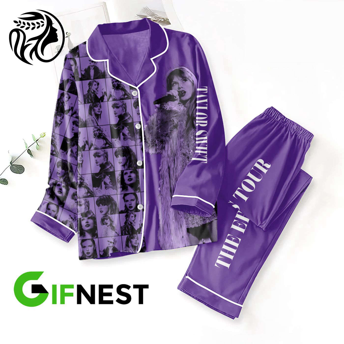 Taylor Swift Button Down Pajama Set