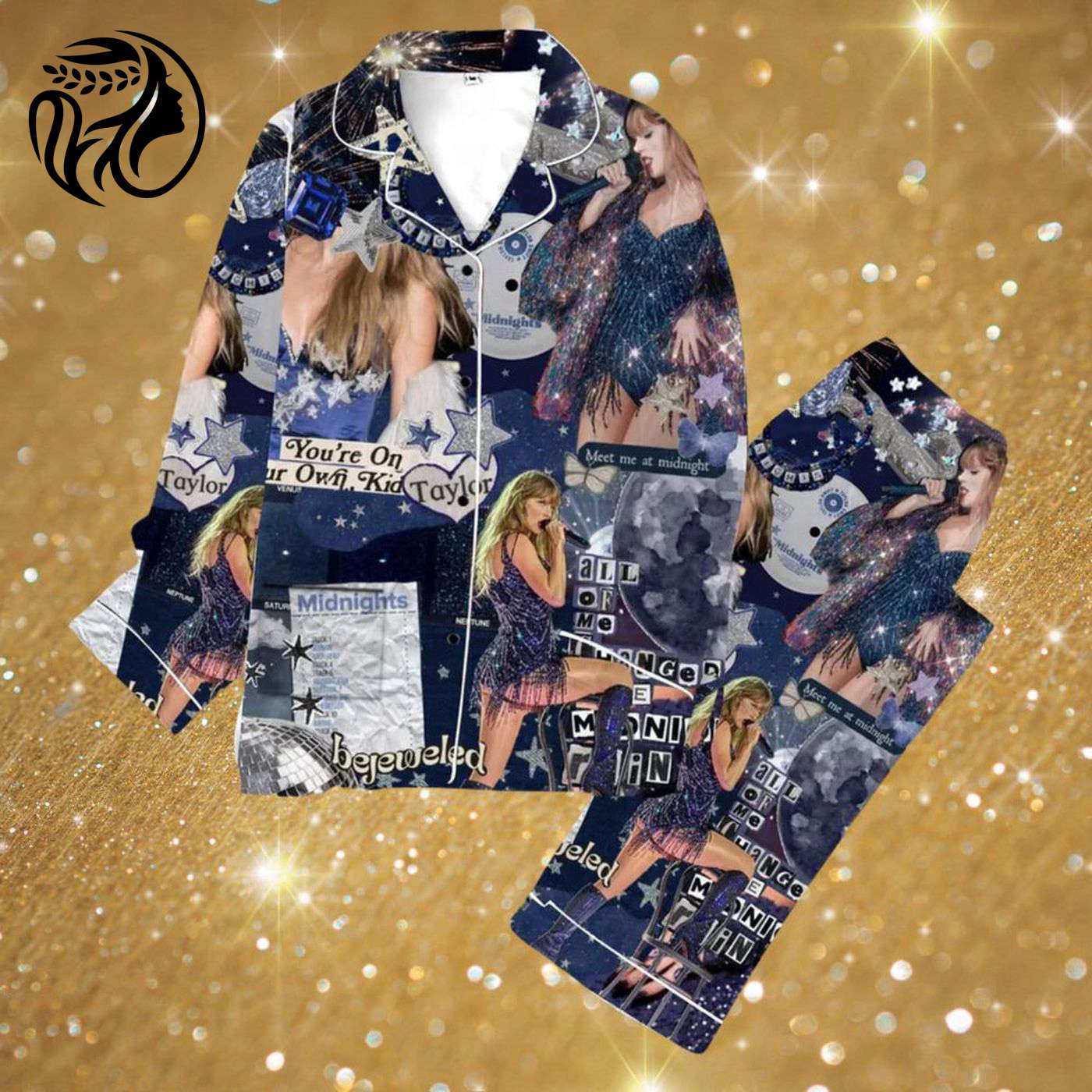 Taylor Mdnight Album Pajama Set Comfy & Stylish Sleepwear