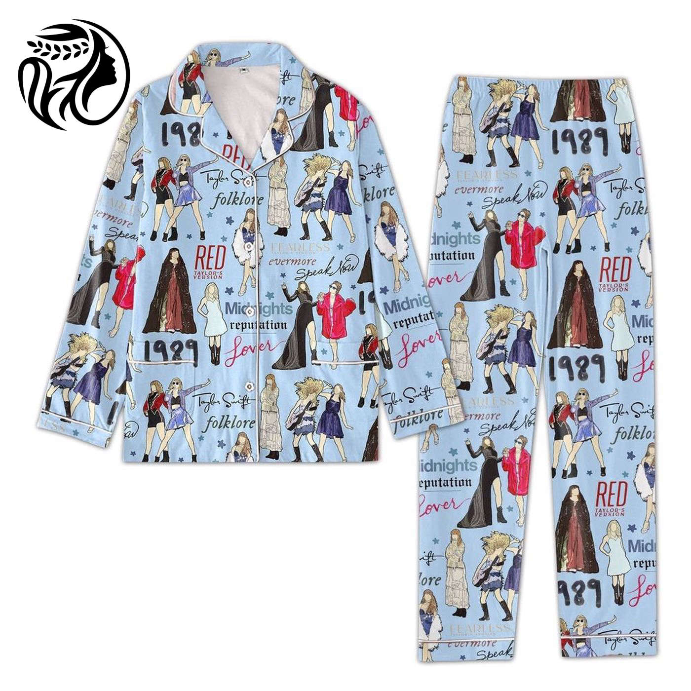 Taylor All Hit Album Eras Tour & Pajama Set Set Cozy & Stylish Sleepwear