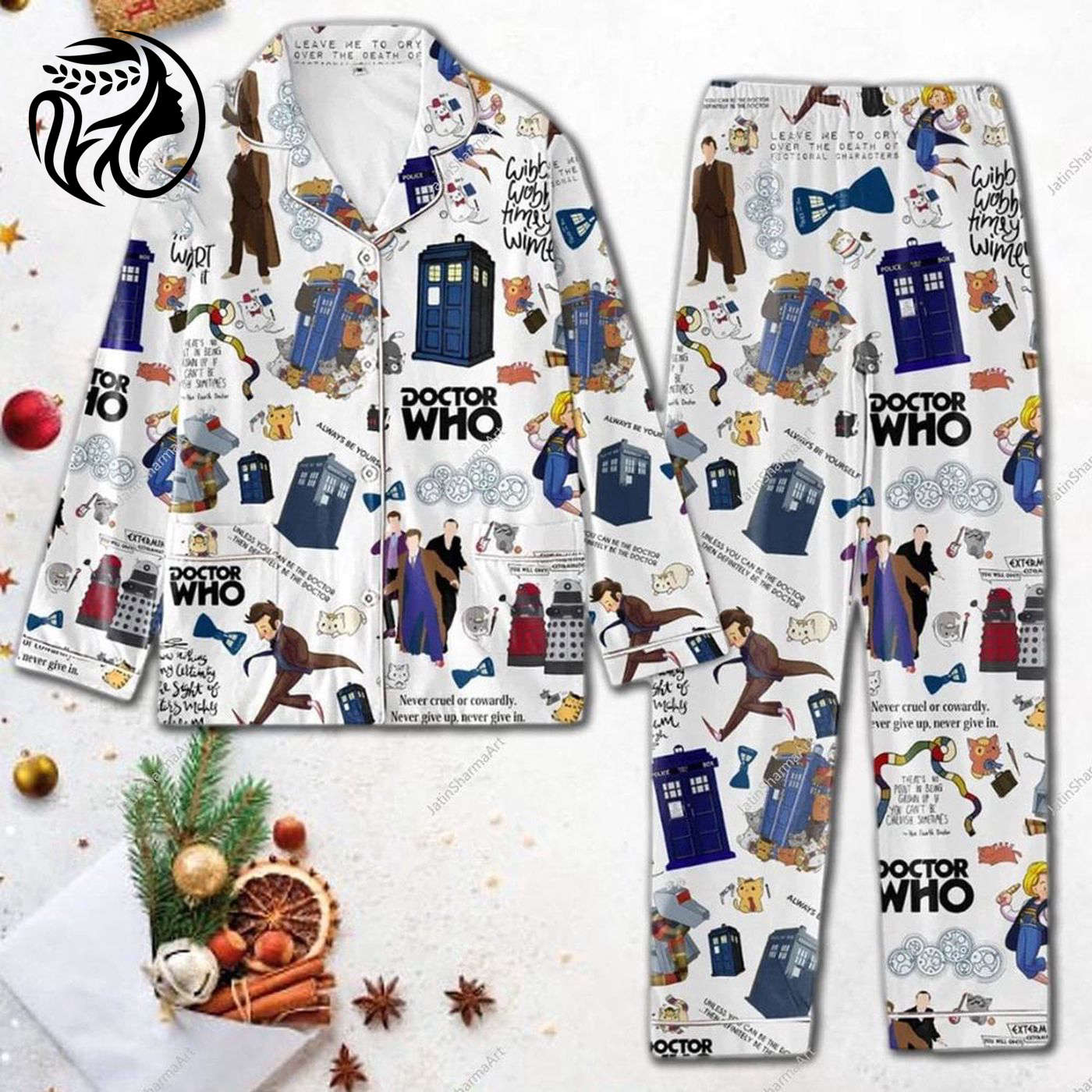 Stylish Doctor Who Women S Pajama Set For Movie Nights