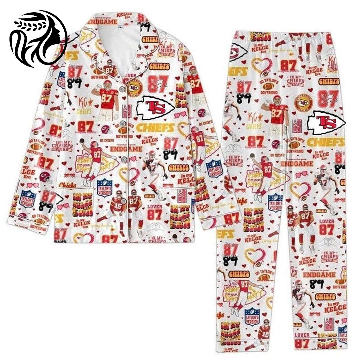 Silk Pajama Set Sets Taylor Kelce & Go Taylors Boyfriend Taylor Eras Tour