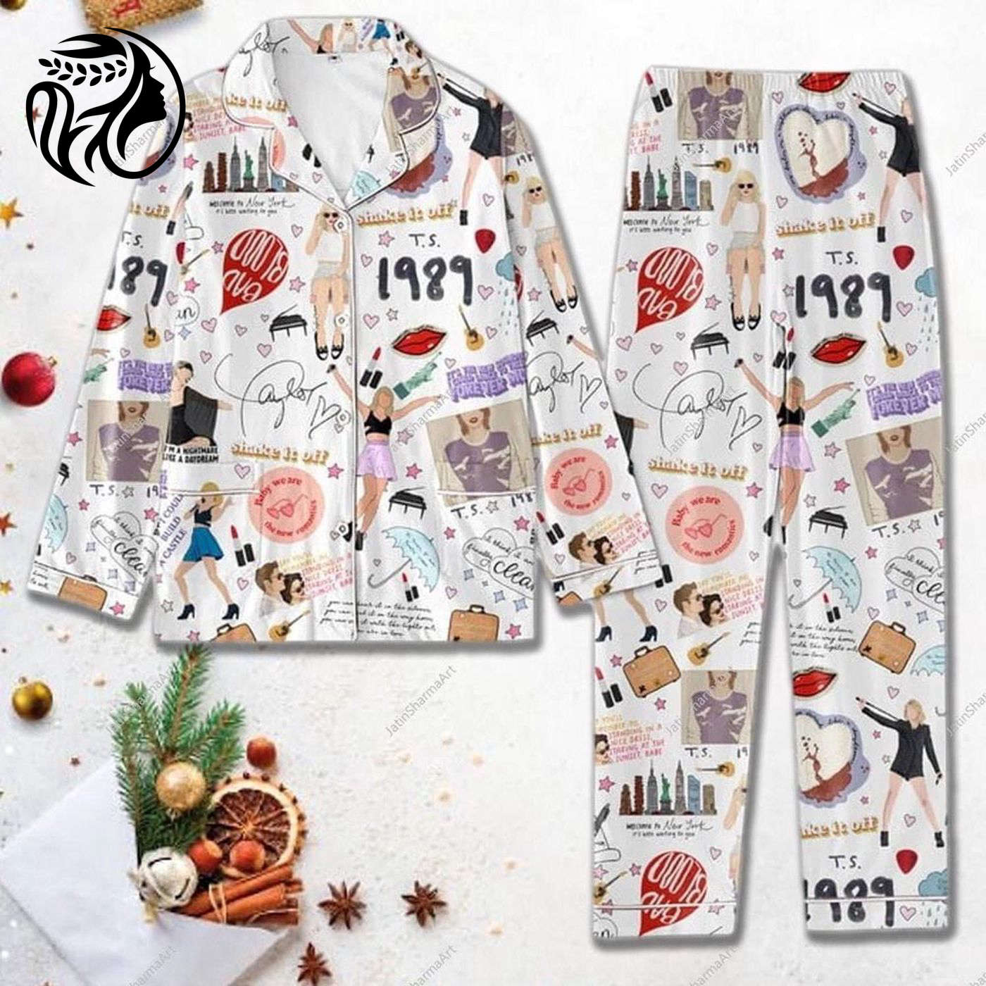 Taylor S Women Pajama Set Set Vintage 1989 Style & Taylor Eras Tour