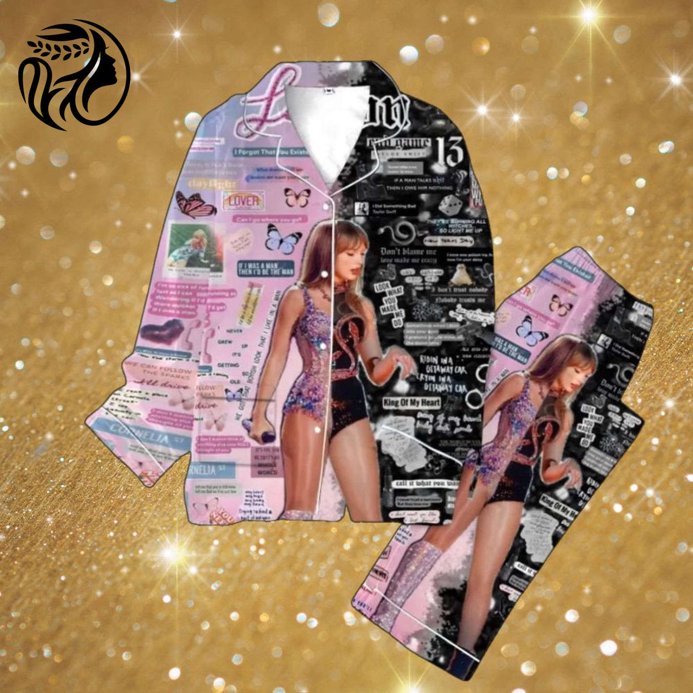Taylor Lover Reputation Pajama Set Set Ts Eras Tour & Swiftje Collection