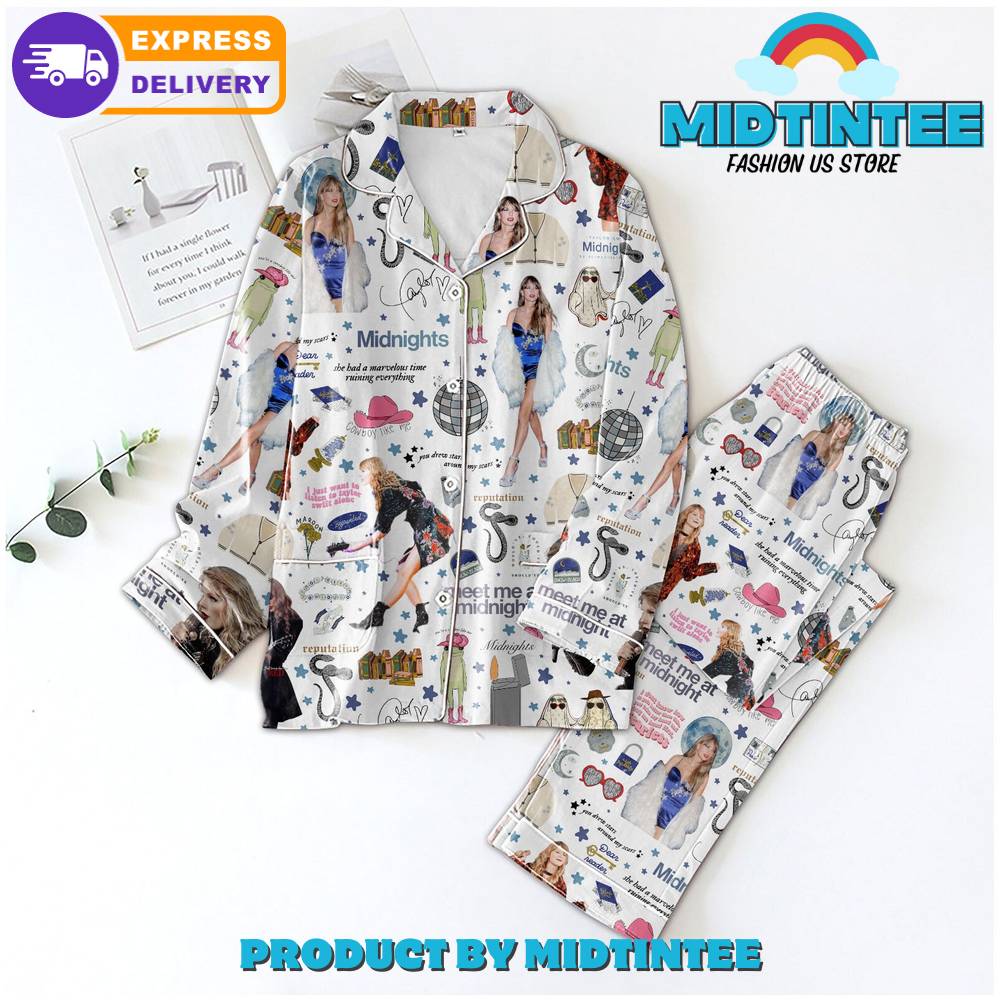Taylor Swift Meet Me At Midnight Pyjama Pajama Set Hg Set Hg