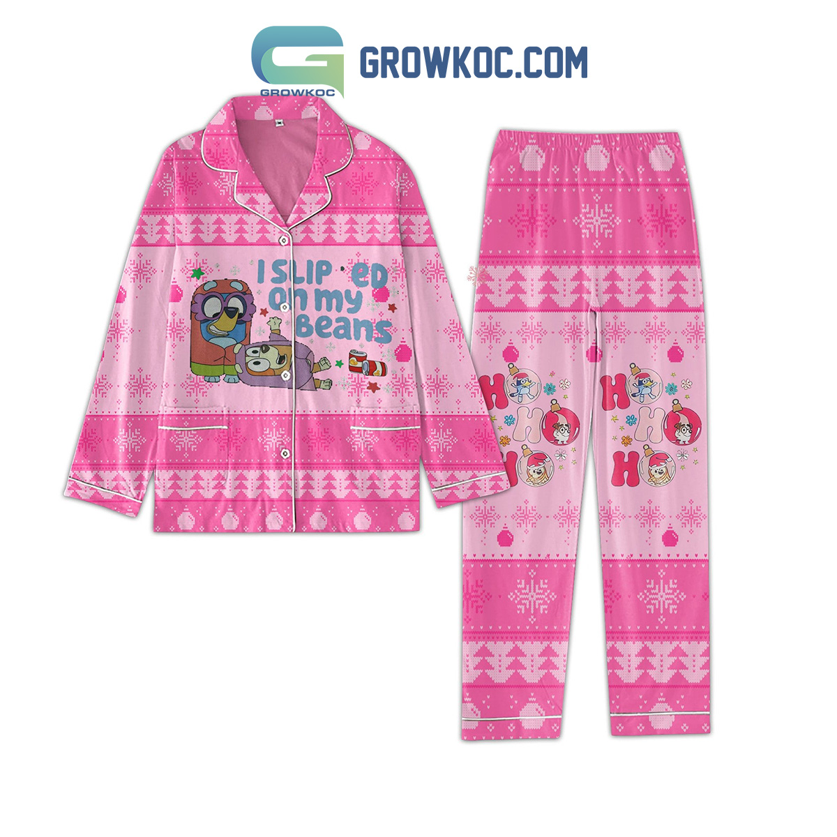 Blu3Y I Slipped On My Beans Pyjama Pajama Set Nva