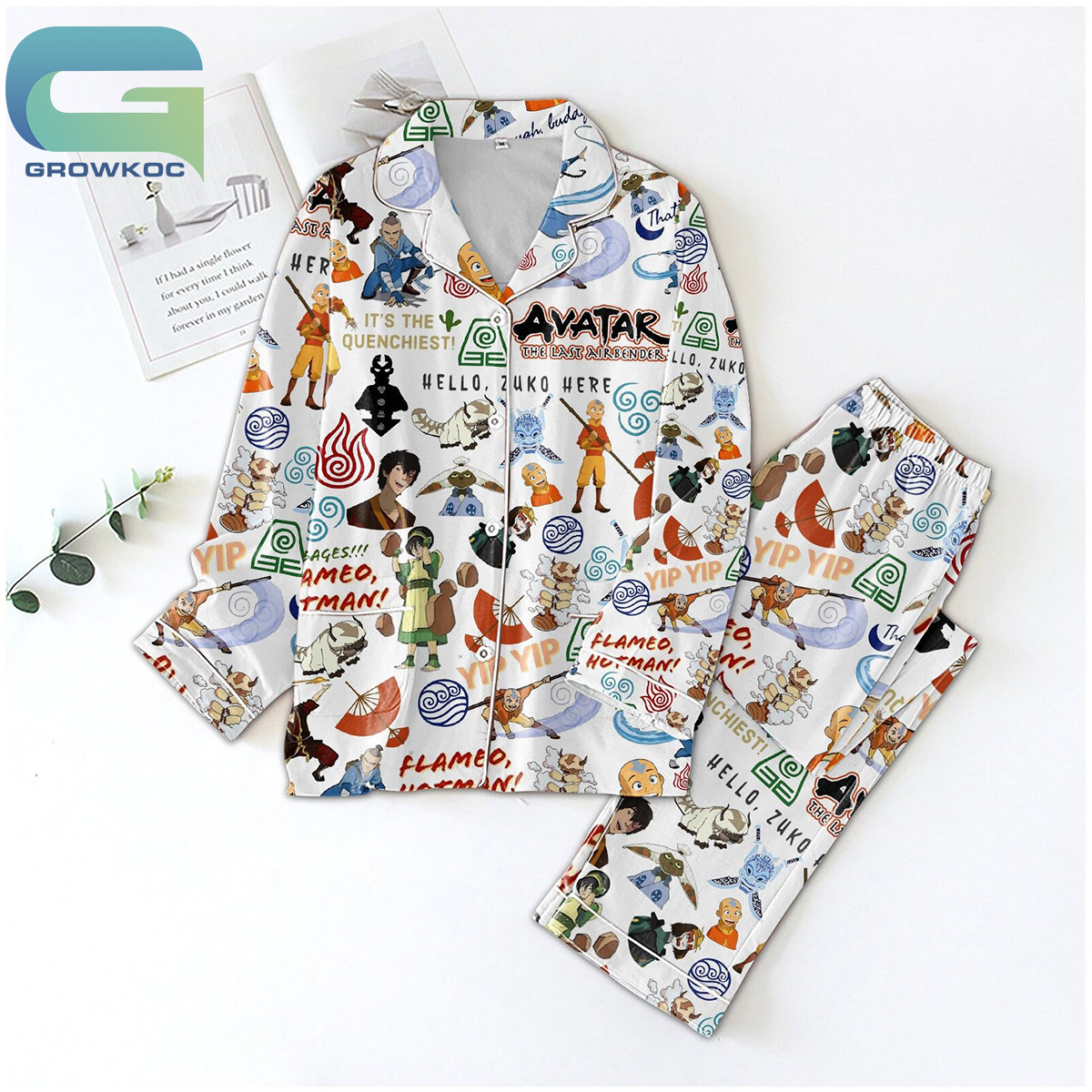 Avatar The Last Airbender Hello Zuko Here Pyjama Pajama Set Nva
