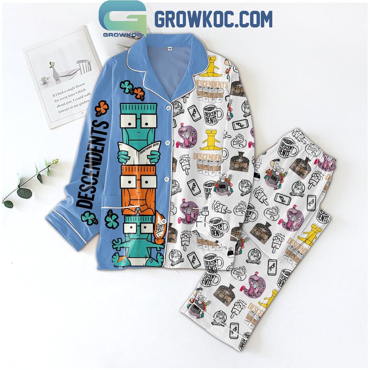 Descendents Rock Band Kabuki Girl Pyjama Pajama Set Nva