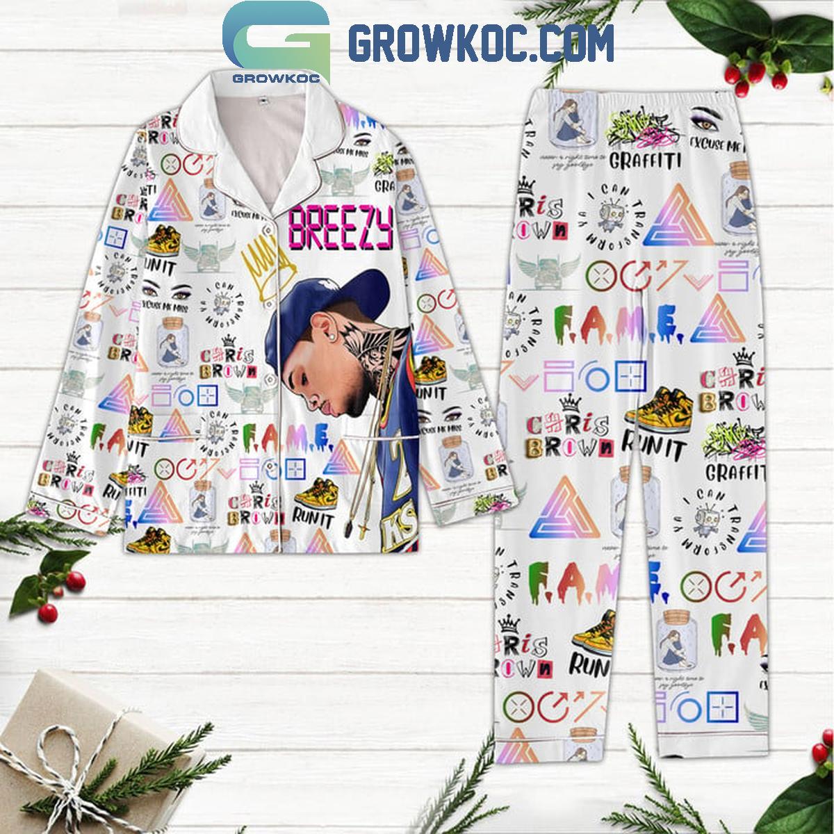 Chris Brown To Be The Best I Can Be Pyjama Pajama Set Nva