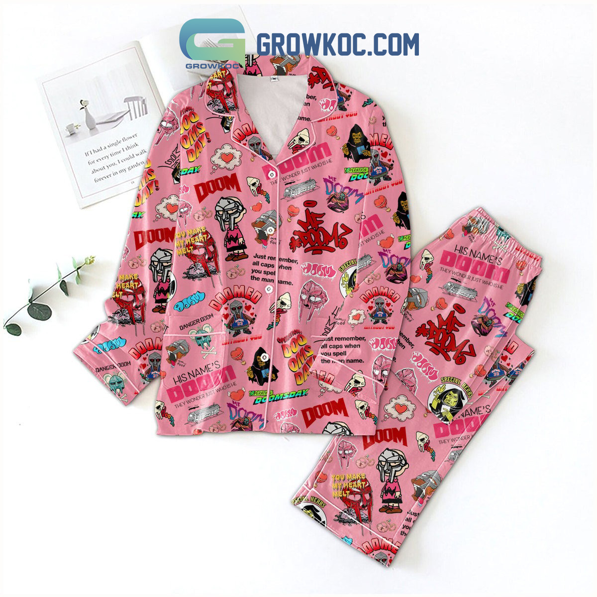 Doom Doomsday Valentine Pyjama Pajama Set Nva