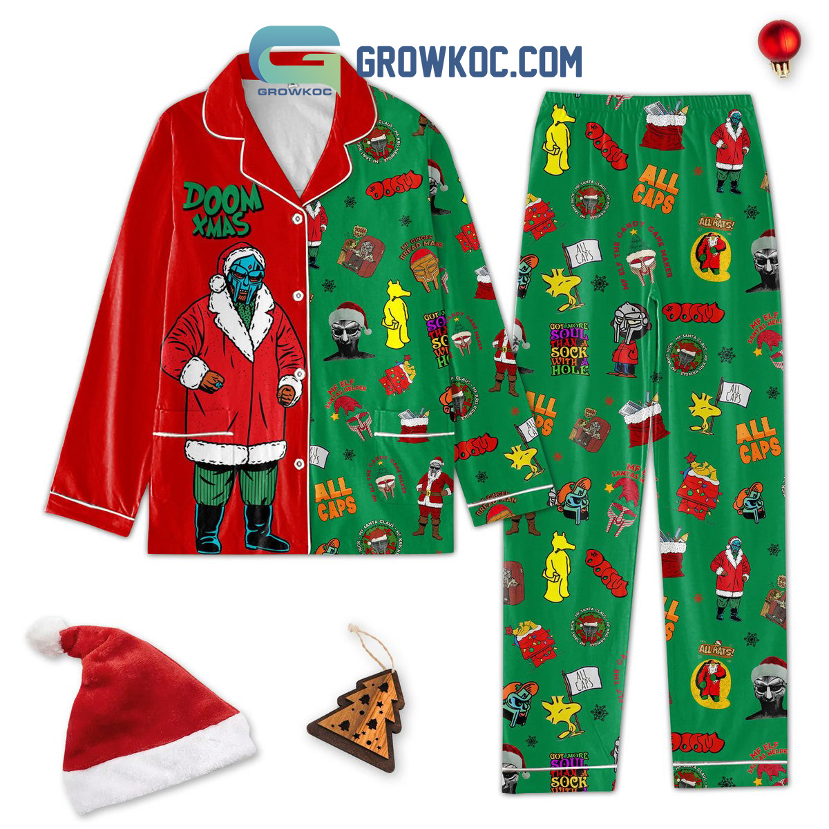 Doom X Mas All Caps Pajama Set Nva