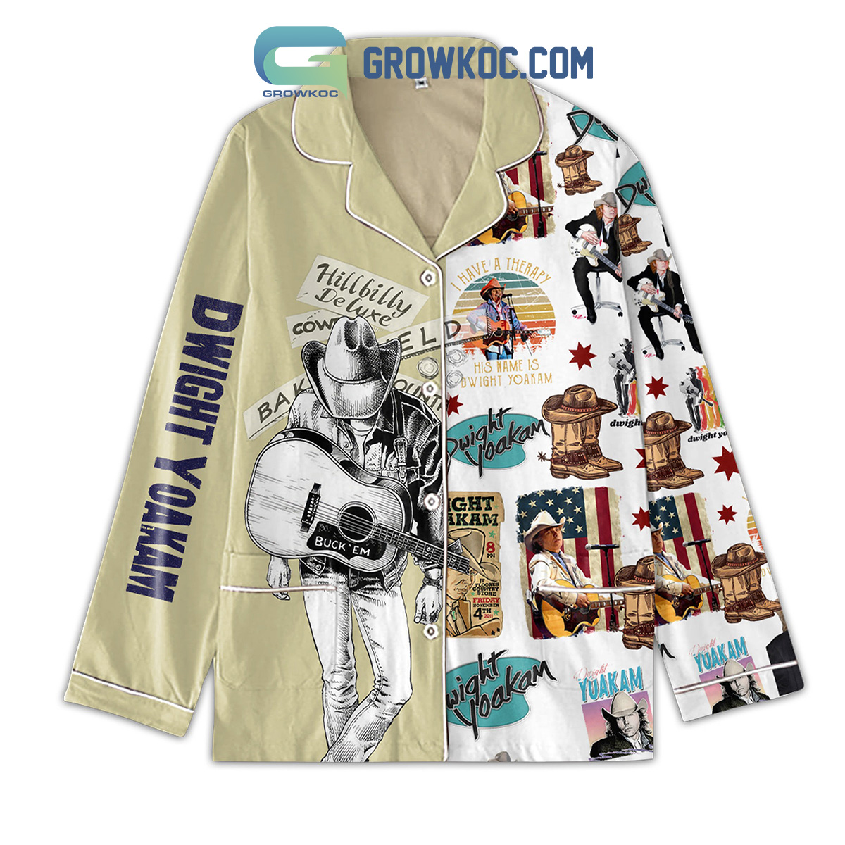 Dwight Yoakam I?M A Honky Tonk Man Pyjama Pajama Set Nva