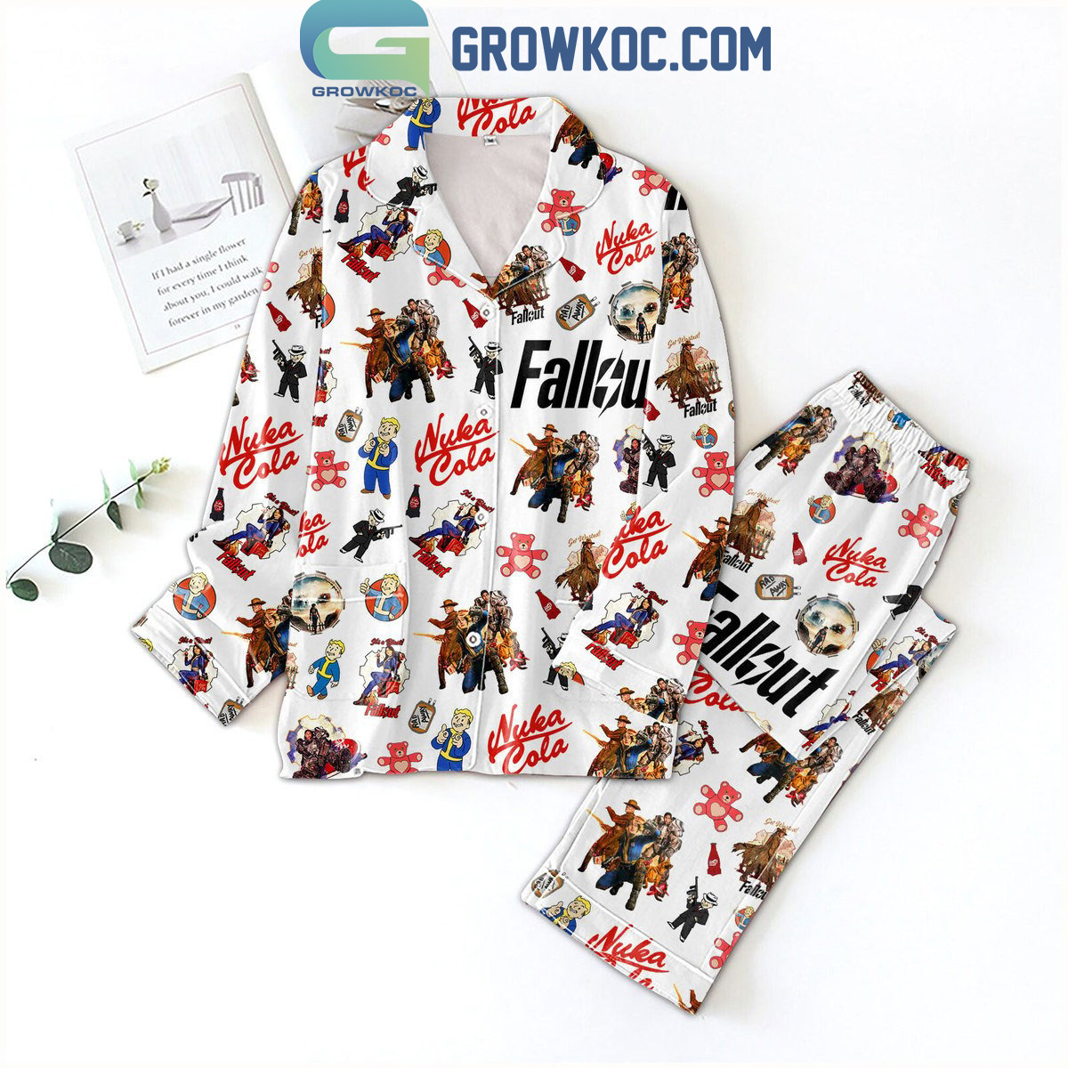 Fallout Nuka-Cola Fan Pyjama Pajama Set Nva