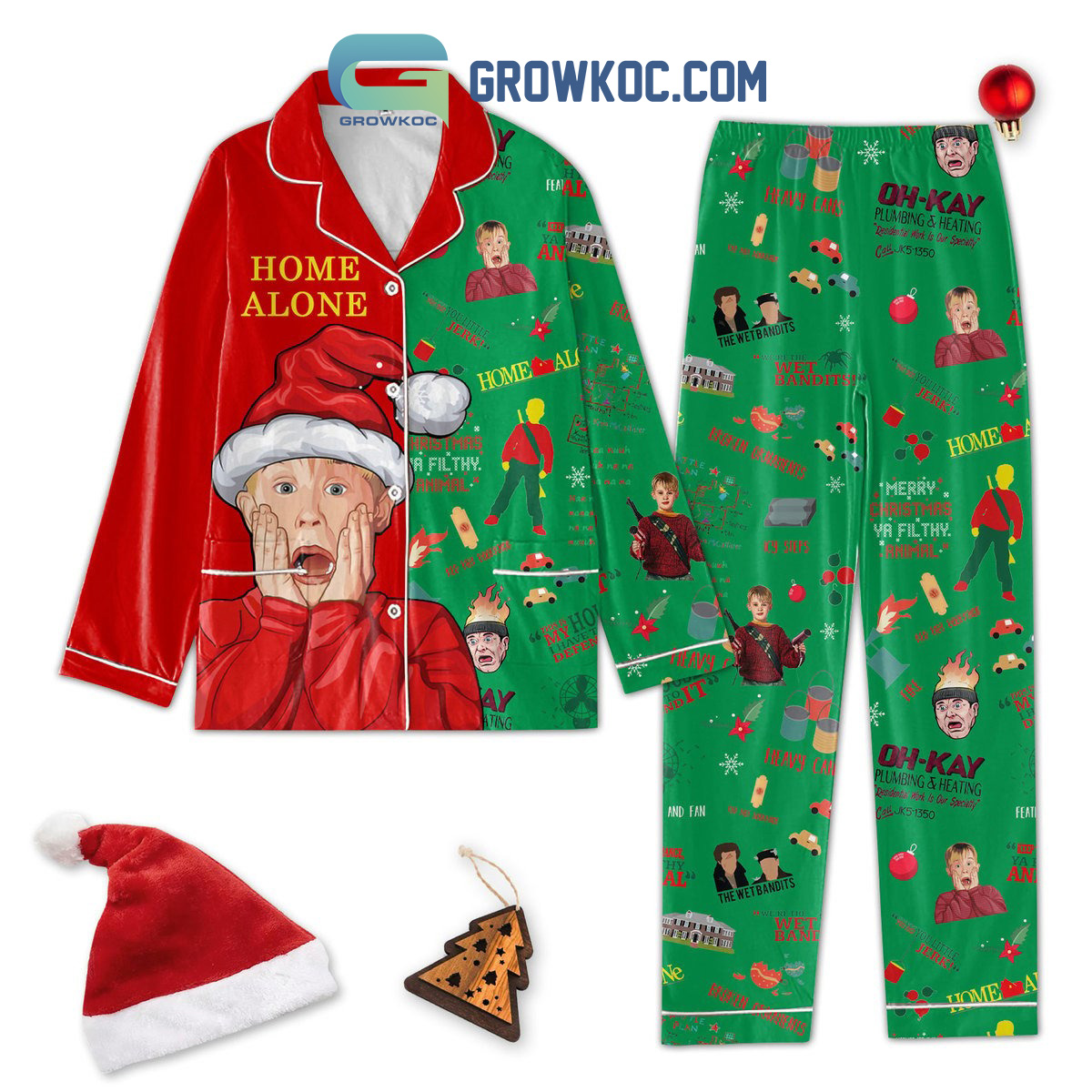 Home Alone Merry Ya Filthy Animal Pajama Set Nva