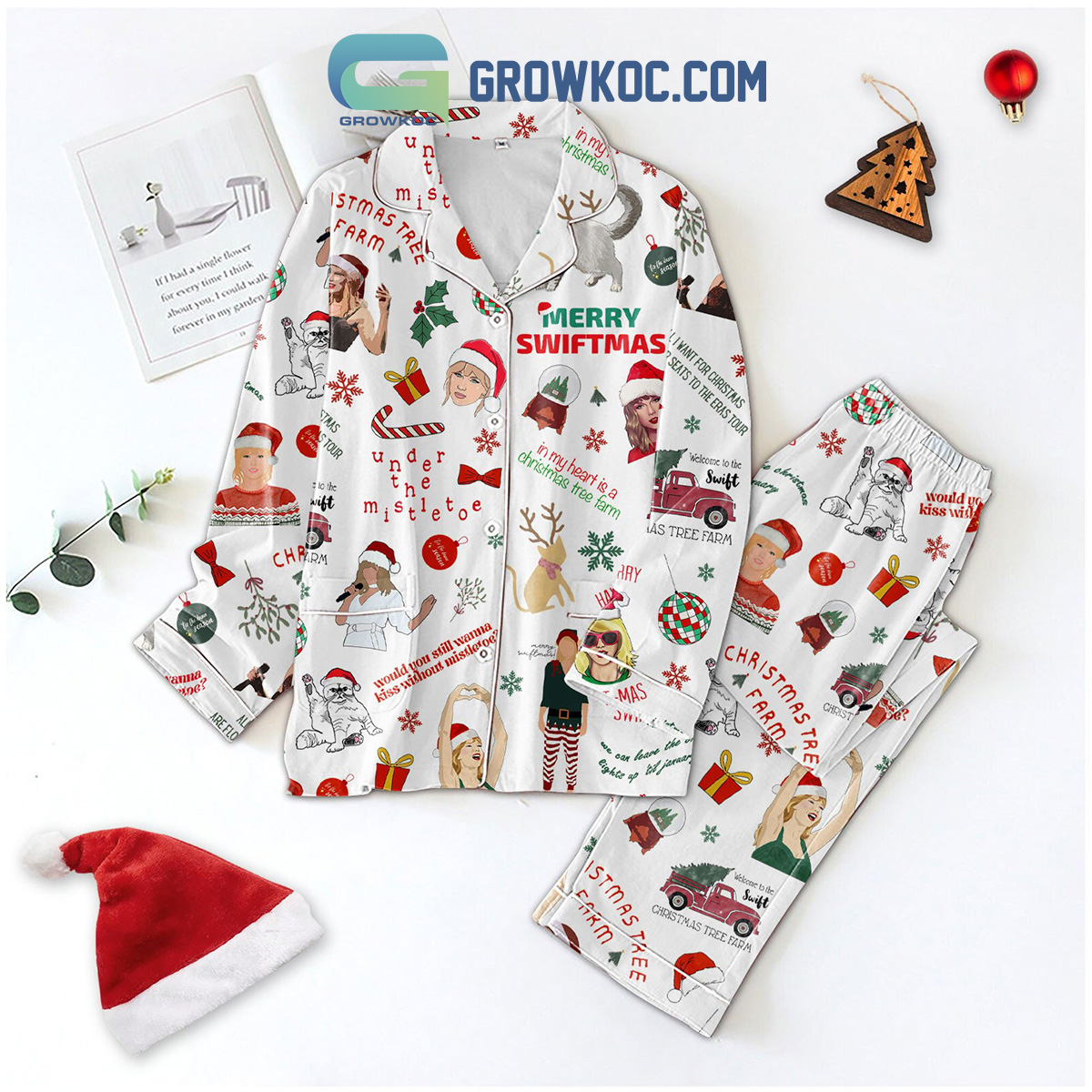 Merry Swiftmas Under The Mistletoe Pajama Set Nva