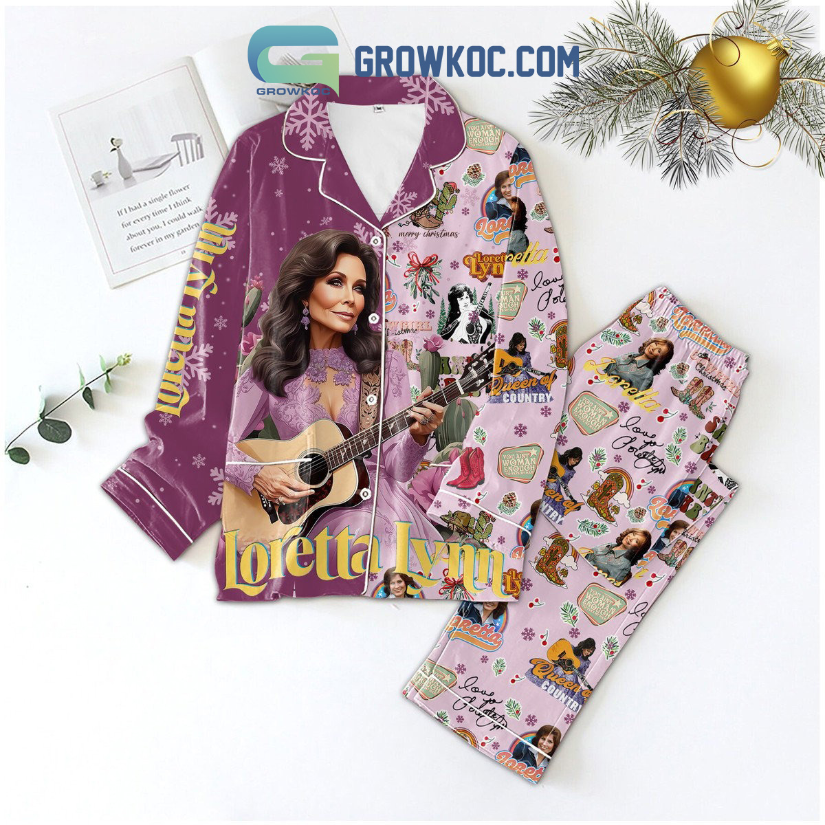 Loretta Lynn Queen Of Country Pyjama Pajama Set Nva