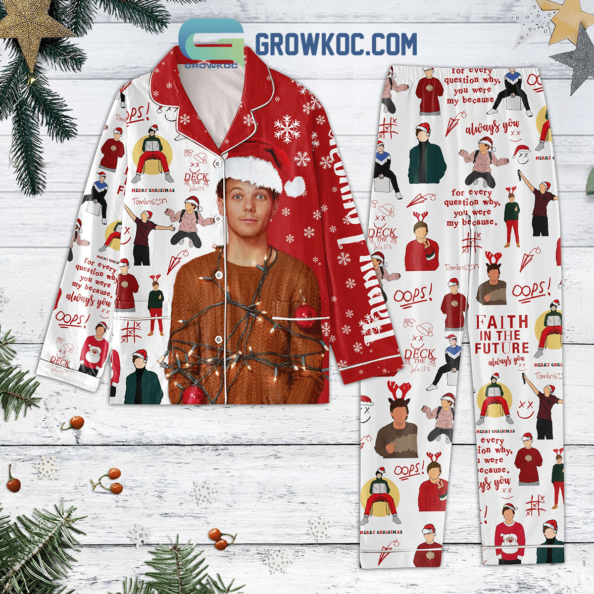 Louis Tomlinson Faith In The Future Always You Family Matching Pajama Set Gifts Hg