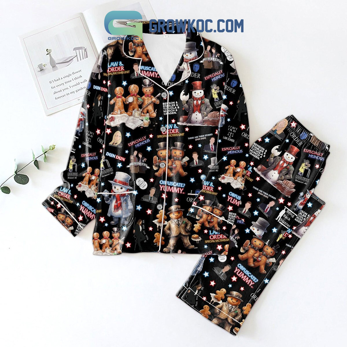 Law&Order Special Victims Unit Especially Heinous Pajama Set Nva