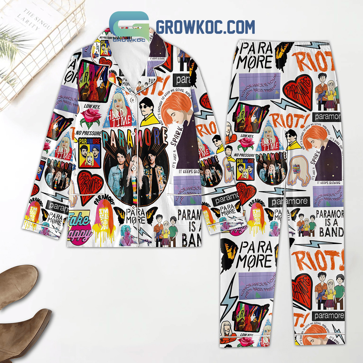 Paramore Hard Time Fan Pyjama Pajama Set Nva