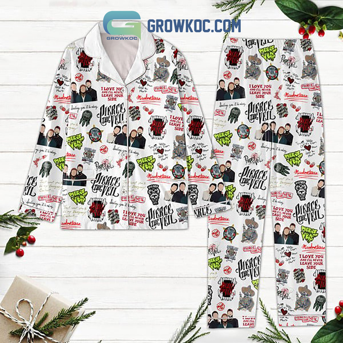 Pierce The Veil I Love You Pyjama Pajama Set Nva