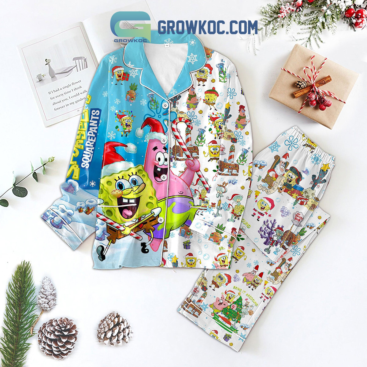 Spongebob Squarepants Merry Family Matching Pajama Set Gifts Hg