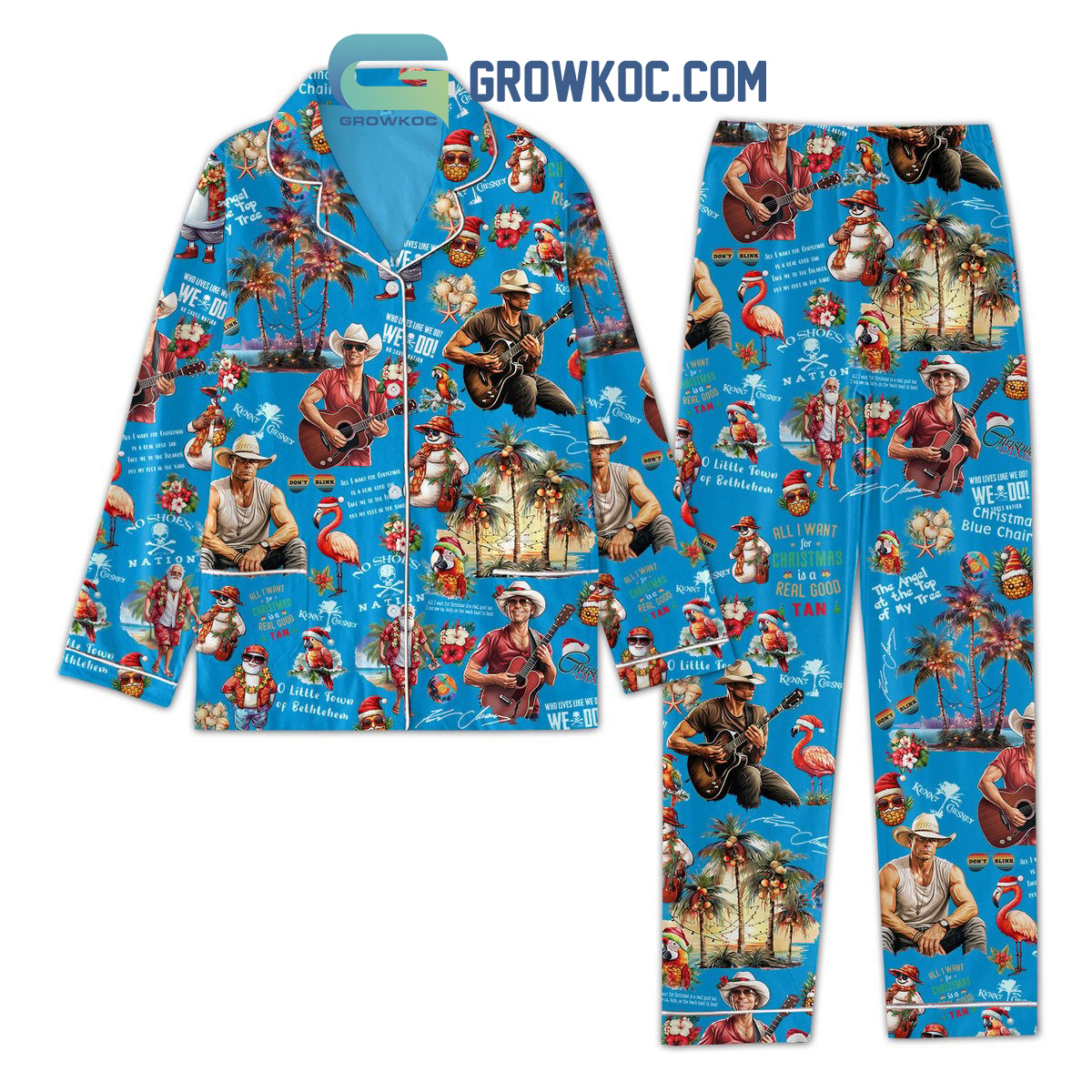 Kenny Chesney Merry Family Matching Pajama Set Gifts Hg
