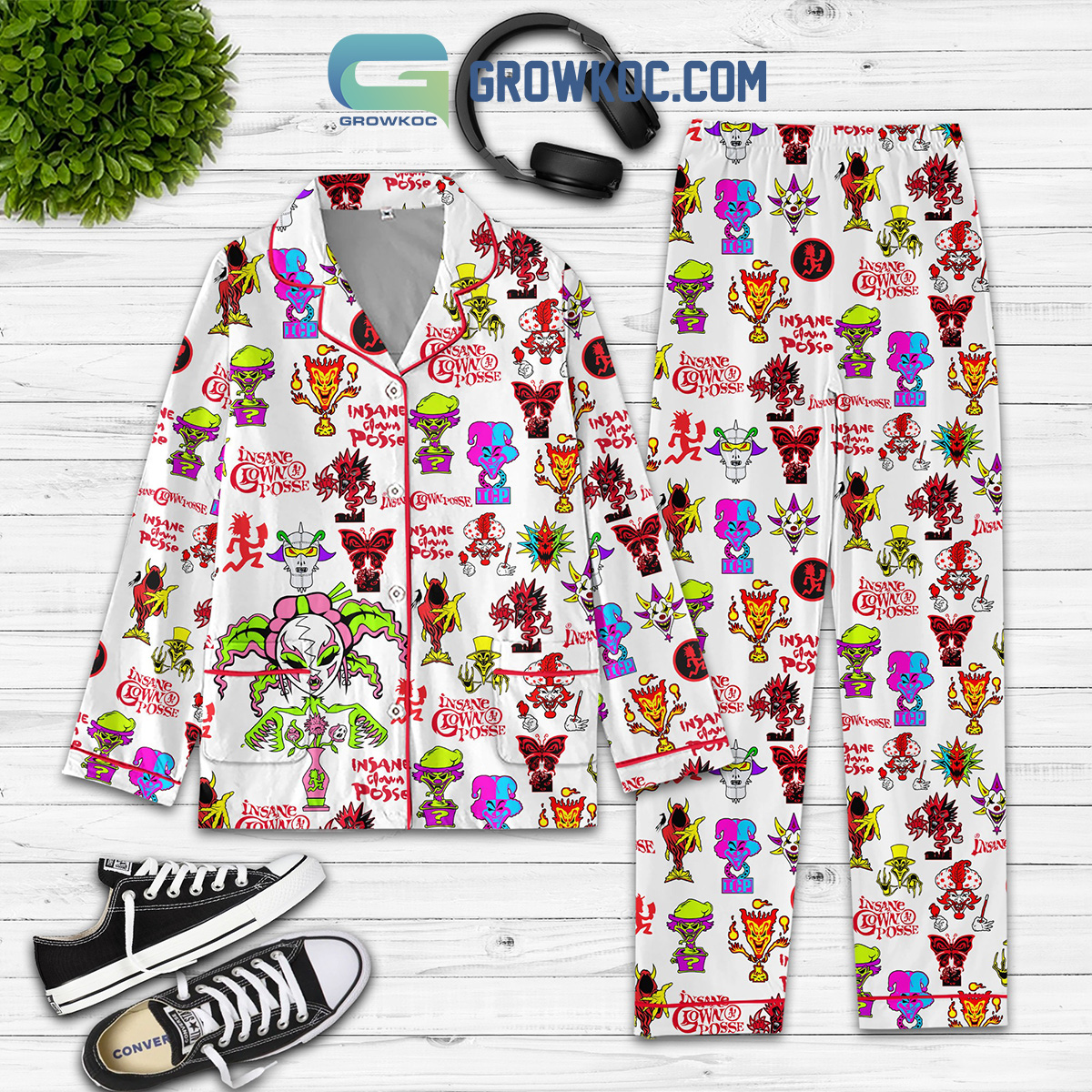 Insane Clown Posse In Fire Pyjama Pajama Set Nva