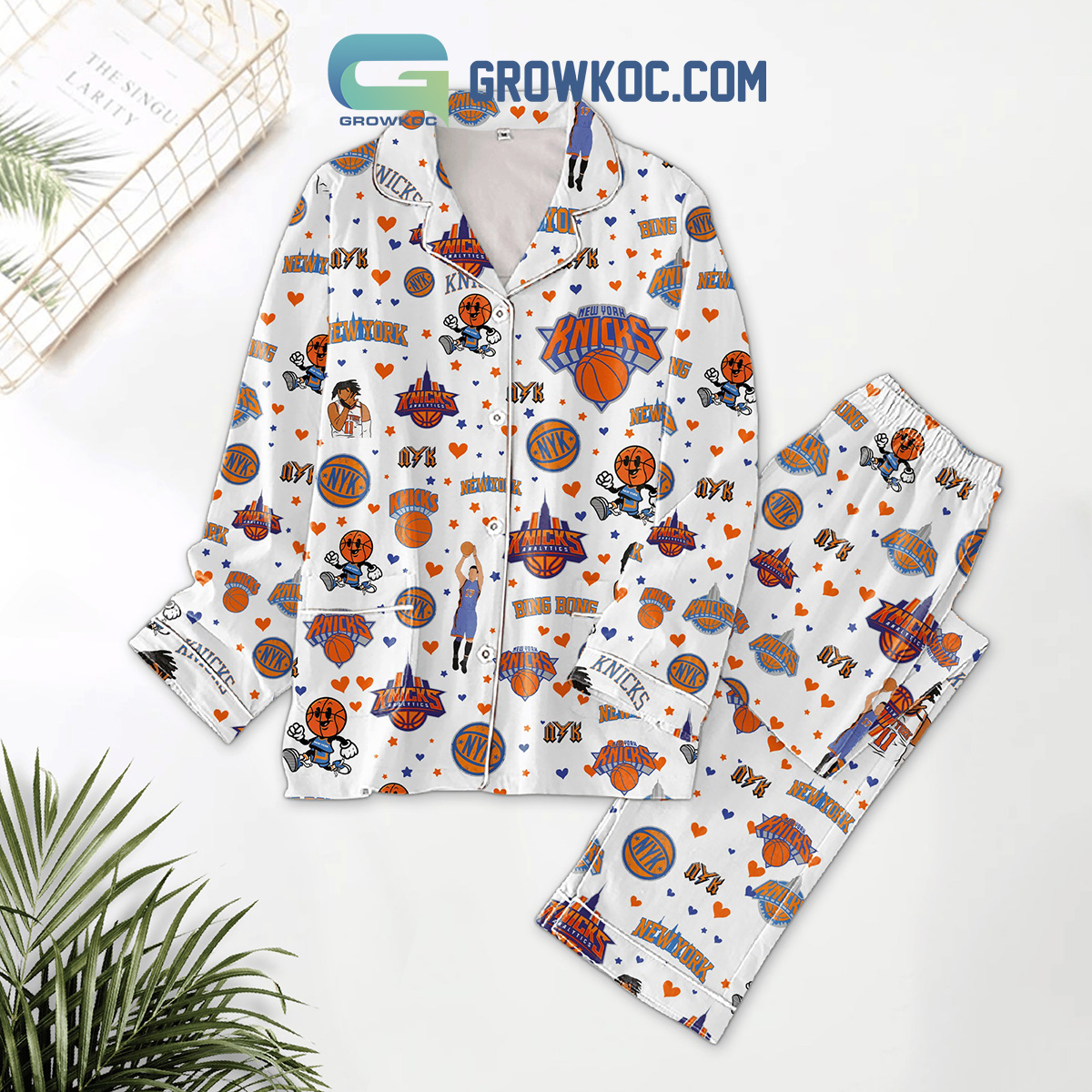 New York Knicks Knick Nation Fan Pyjama Pajama Set Nva
