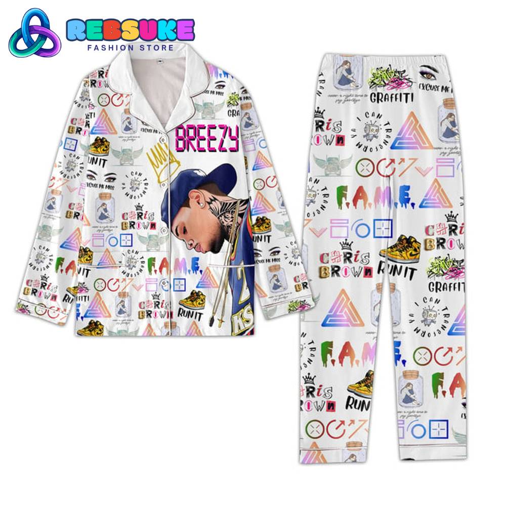 Chris Brown I Can Transform Ya Pyjama Pajama Set Nva