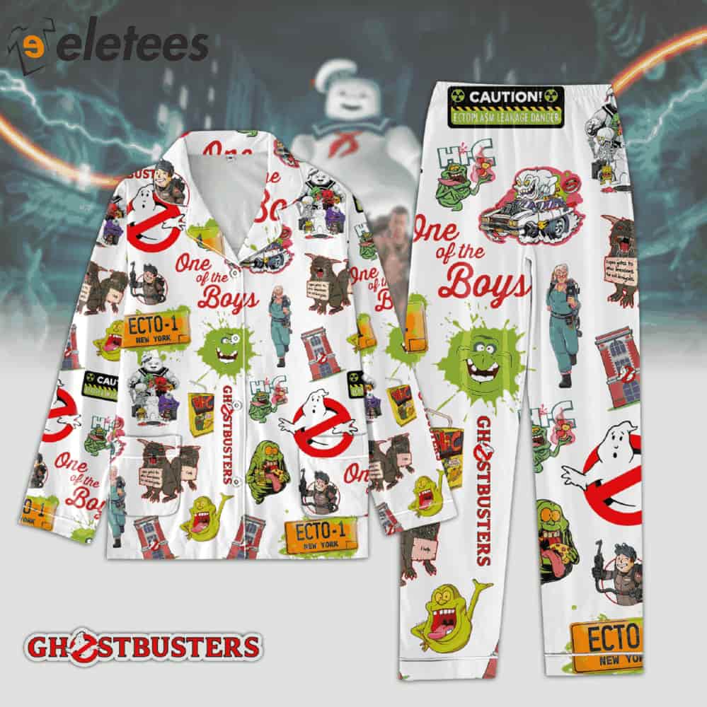 Ghostbusters One Of The Boys Long Sleeve Or Short Sleeve Pyjama Pajama Set Set With Pants Hg