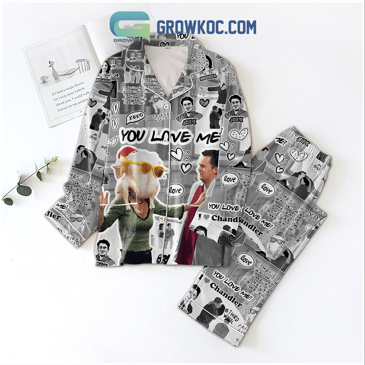 Friends Giving You Love Me Pyjama Pajama Set Nva