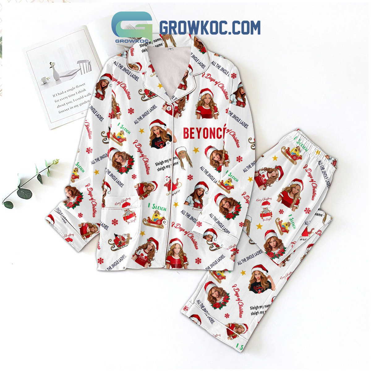 Beyonce All The Jingle Ladies Pyjama Pajama Set Nva