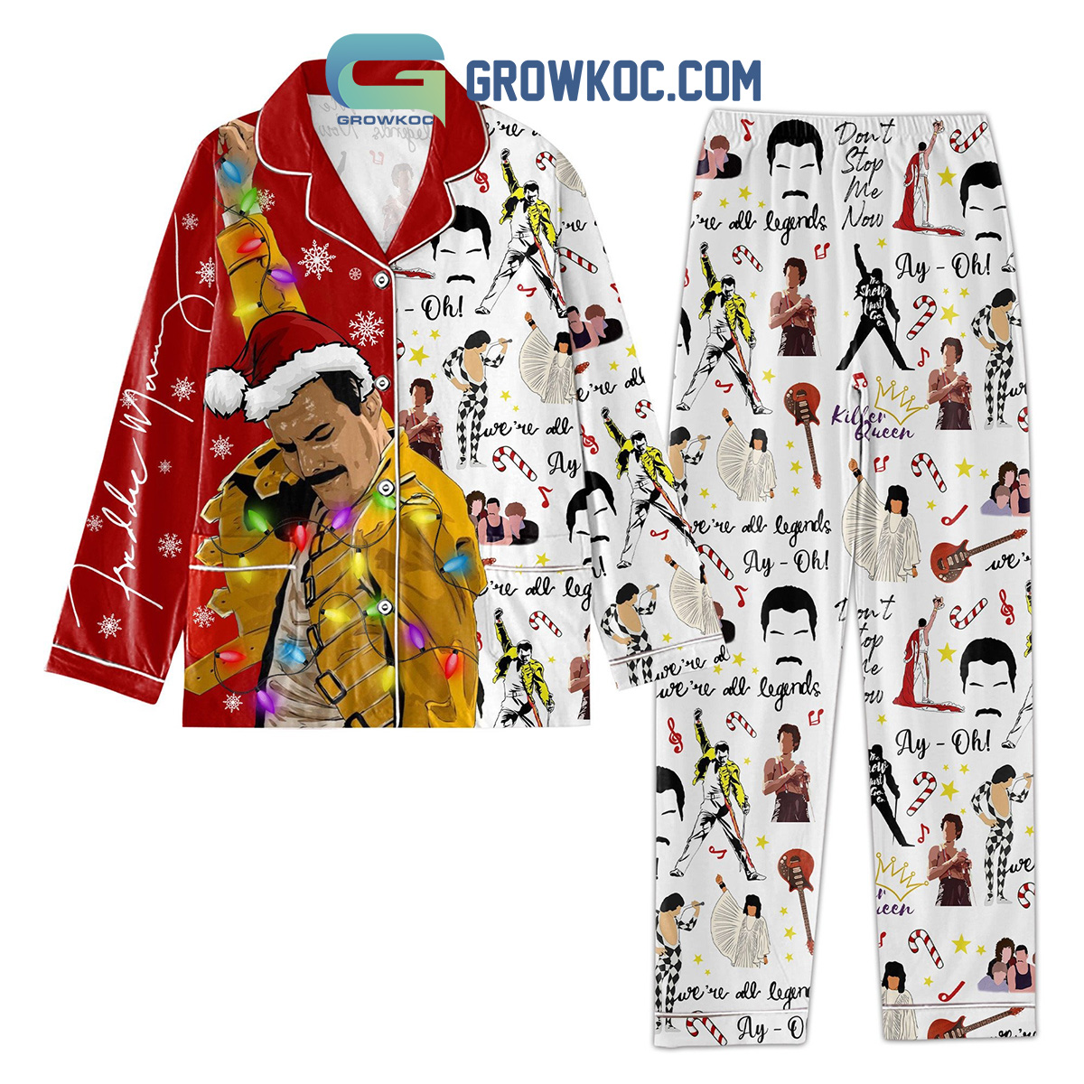 Freddie Mercury Don?T Stop Me Now Pyjama Pajama Set Nva
