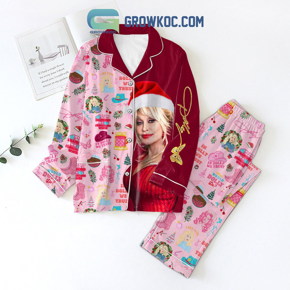 Dolly Parton Its Hard To Be A Diamond In A Rhinestone World Family Matching Pajama Set Gifts Hg
